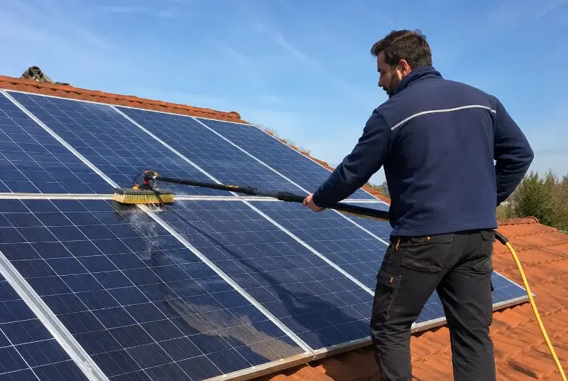 Nettoyage et entretien de panneaux solaires à Cousolre